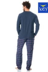 Key Pánské pyžamo MNS 616 B23 tmavě modrá L