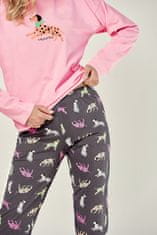 TARO Dámské pyžamo 2986 RUBY Candy Pink XL
