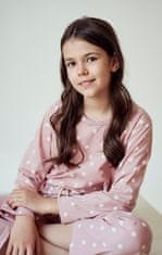TARO Dívčí pyžamo Taro Chloe 3050 dł/r 146-158 Z24 pudrově růžová 152
