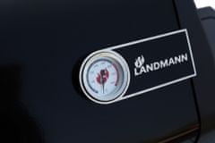 Landmann Plynový gril TRITON 4.1 PTS, černý, s dřevěným vozíkem (15,0 kW), 12202