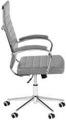 Sortland Kancelářská židle Mollis - syntetická kůže | šedá