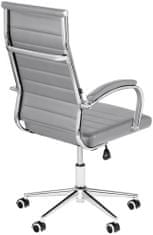 Sortland Kancelářská židle Mollis - syntetická kůže | šedá