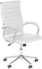 Sortland Kancelářská židle Mollis - syntetická kůže | bílá