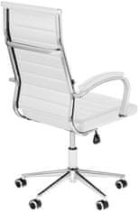 Sortland Kancelářská židle Mollis - syntetická kůže | bílá