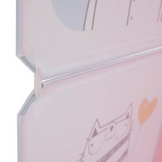 KONDELA Dětská modulární skříň Nurmi - růžová / dětský vzor