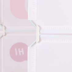 KONDELA Dětská modulární skříň Nurmi - růžová / dětský vzor