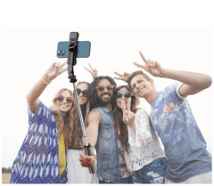 MXM Selfie tyč s Bluetooth + LED světla a stojánek