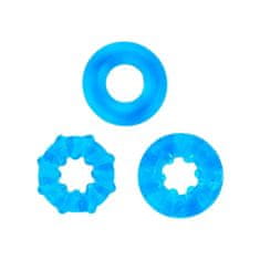 Basic X BASIC X Erekční kroužky nevibrační 3 ks modré