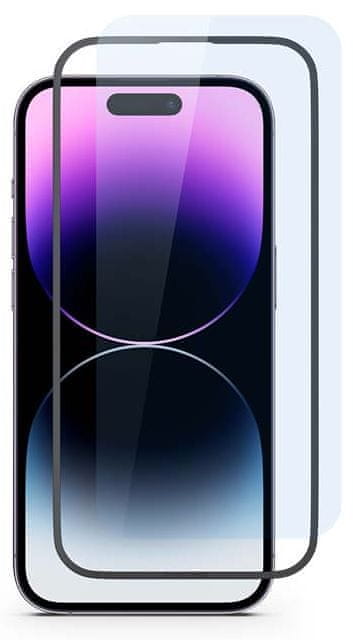 Levně Spello ochranné sklo pro iPhone 15 Plus - 2ks s instalačním rámečkem, 81212151000003