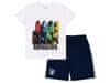 Avengers Marvel Chlapecké pyžamo s krátkým rukávem v bílé a tmavě modré barvě, letní pyžamo 11-12 let 146/152 cm