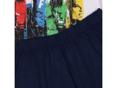 sarcia.eu Avengers Marvel Chlapecké pyžamo s krátkým rukávem v bílé a tmavě modré barvě, letní pyžamo 11-12 let 146/152 cm