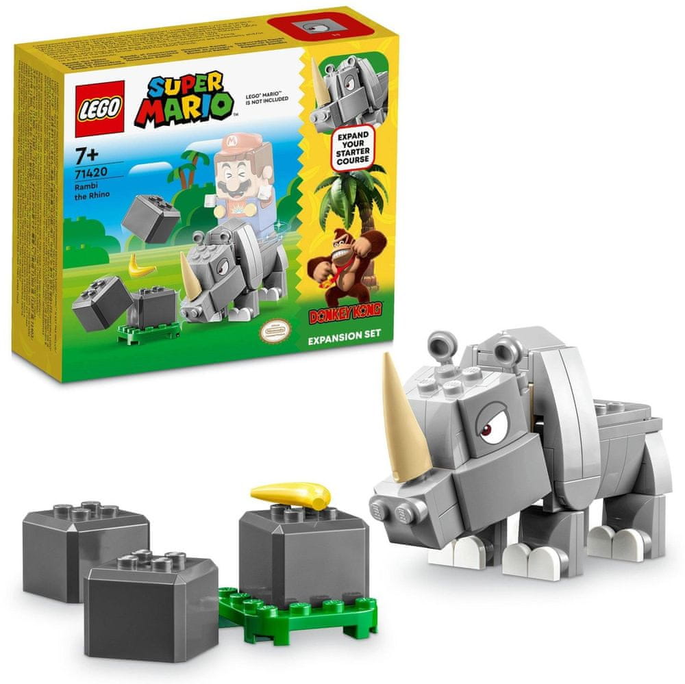 Levně LEGO Super Mario 71420 Nosorožec Rambi – rozšiřující set