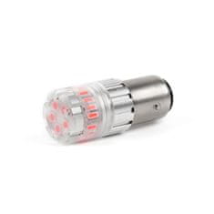 Stualarm LED žárovka BAY15D červená, dvouvlákno, 12V, 23LED SMD (1ks)
