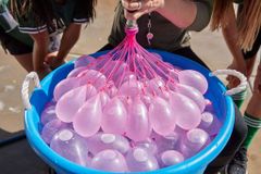bHome Velká vodní skluzavka dvojitá s balónky