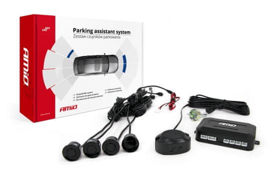 AMIO Asistenty parkování Buzzer 4 senzory černé