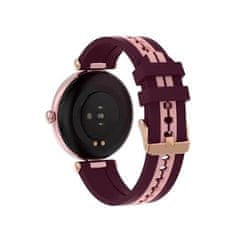 Canyon Chytré hodinky "Semifreddo SW-61", vínová-růžová-zlatá