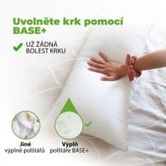 Vitapur BASE+ Medium Soft balení 2 kusy, 40x80cm: Univerzální nastavitelné polštáře s dýchací polyesterovou náplní.