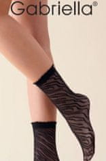 Gabriella Dámské vzorované ponožky AMA béžová UNI