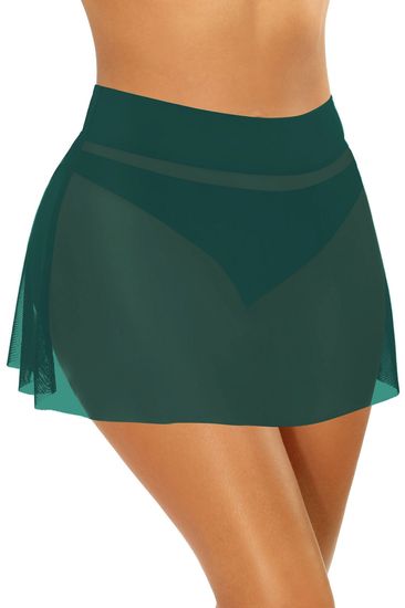 Self Dámská plážová sukně Skirt 4 D98B - 7 tm. zelená - Self