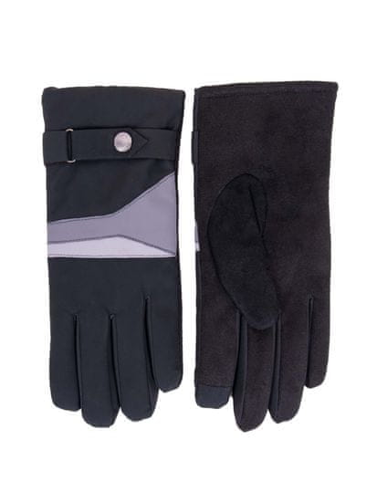 YOCLUB Pánské rukavice RS-081 černá s šedou - Yoclub