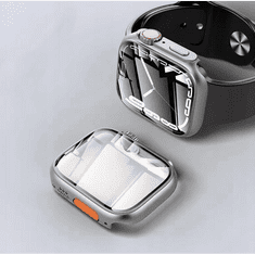 BB-Shop Pouzdro 2v1 + tvrzené sklo pro Apple Watch 7/8 45MM, černé