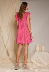Monnari Monnari Šaty Růžové šaty s kovovou nití Multicolor 44