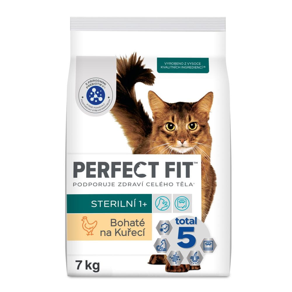 Levně Perfect fit granule kuřecí pro kastrované dospělé kočky 7 kg