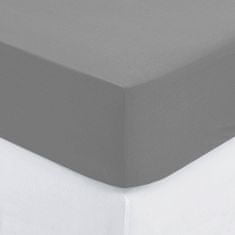 Atmosphera Prostěradlo s gumou, 140 x 190 cm, bavlna, šedé