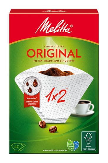 MELITTA Filtry na kávu velikost 2 (40ks) original