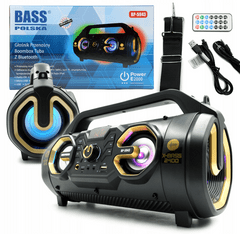 Bass Bluetooth reproduktor BoomBox s rádiem BASS