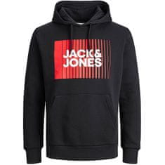 Jack&Jones Plus Pánská mikina JJECORP Regular Fit 12236806 Black (Velikost 4XL)