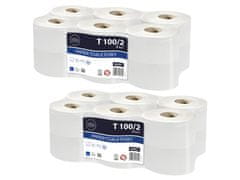 sarcia.eu ELLIS Ecoline Dvouvrstvý celulózový toaletní papír 12 rolí