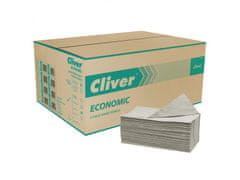 sarcia.eu Cliver Ekologický, jednovrstvý skládaný ručník, šedý papírový ručník 12000 kusy