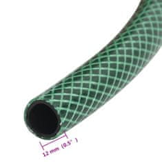 Vidaxl Zahradní hadice zelená 0,6" 30 m PVC