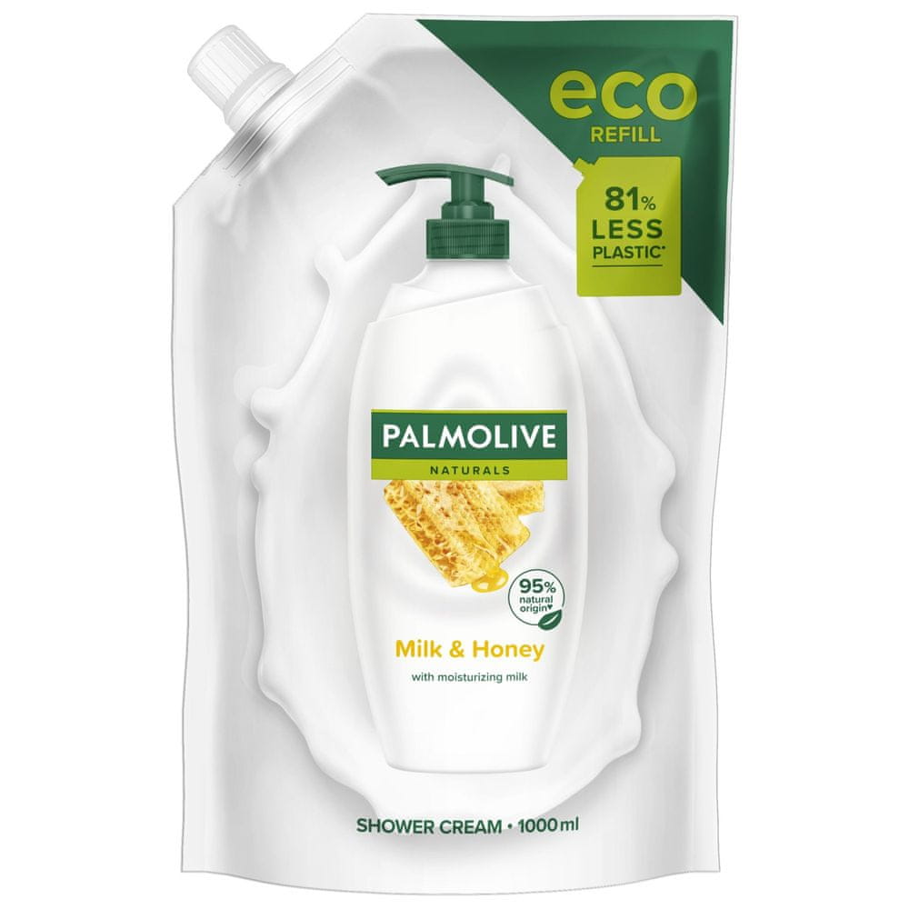 Palmolive Naturals Milk & Honey sprchový gel - náhradní náplň 1000 ml
