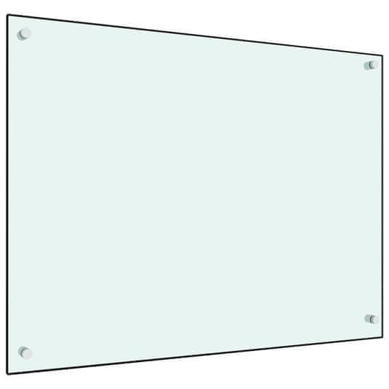 Vidaxl Kuchyňský panel bílý 80 x 60 cm tvrzené sklo