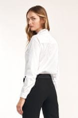 Nife Dámská košile s dlouhým rukávem K61 bílá - Nife bílá 40