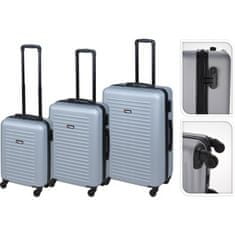EXCELLENT Cestovní kufr KO-FB5000090 na kolečkách sada 3 ks PROWORLD šedá