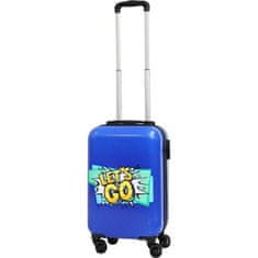 EXCELLENT Cestovní kufr KO-FB5000300 na kolečkách 51 x 33 x 21,5 cm LETS GO