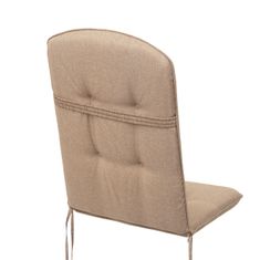 Hobbygarden Polštář BENITA s podhlavníkem na židli, křeslo, zahradní lehátko 121x50x6cm, barva béžová