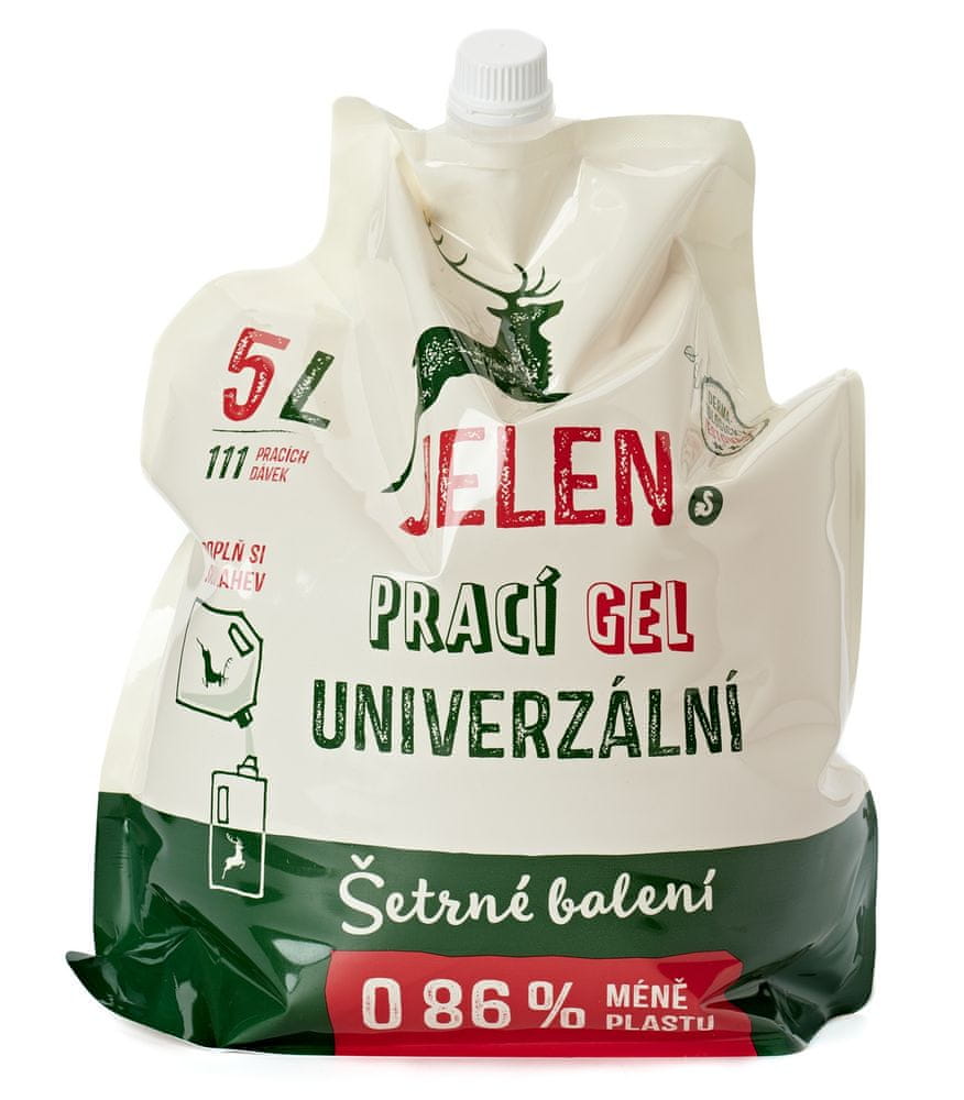 Levně Jelen prací gel univerzální 5l refill bag