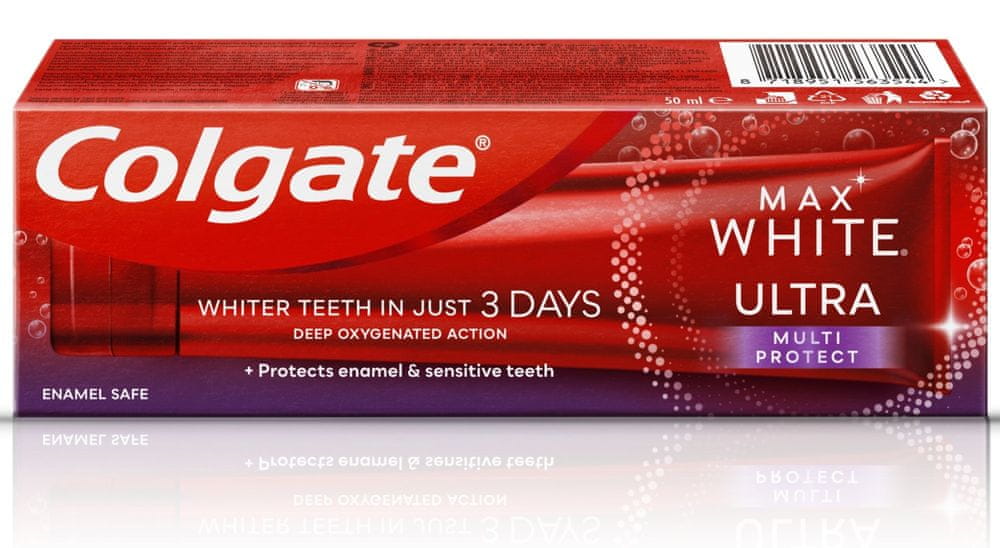 Levně Colgate Max White Ultra Multiprotect bělicí zubní pasta 50 ml