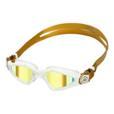 Aqua Sphere plavecké brýle KAYENNE SMALL GOLD TITANIUM zlatý titanově zrcadlový zorník, Barva: bílá/zlatá
