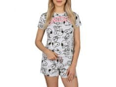 sarcia.eu Snoopy Dívčí šedé pyžamo s krátkým rukávem 11-12 let 146/152 cm