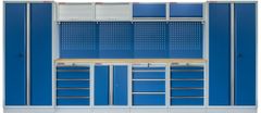 AHProfi Kvalitní PROFI BLUE dílenský nábytek - 4535 x 2000 x 495 mm - MTGS1300AH Blue