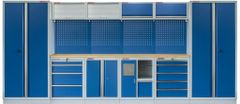 AHProfi Kvalitní PROFI BLUE dílenský nábytek - 4535 x 2000 x 495 mm - MTGS1301AD