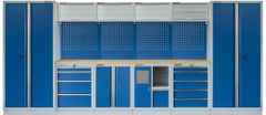AHProfi Kvalitní PROFI BLUE dílenský nábytek - 4535 x 2000 x 495 mm - MTGS1301AH Blue