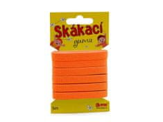 Kraftika 1karta oranžová neon skákací guma / pruženka galonová