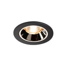 SLV BIG WHITE NUMINOS DL S vnitřní LED zápustné stropní svítidlo černá/chrom 2700 K 55° včetně listových pružin 1003777