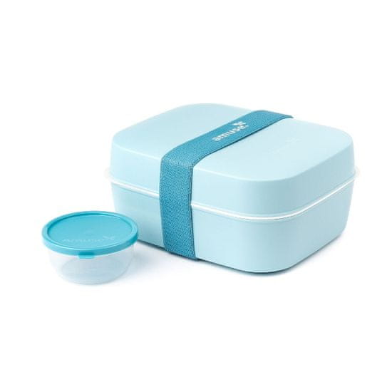 Amuse Bouche Lunchbox 3 v 1 modrá / Amuse